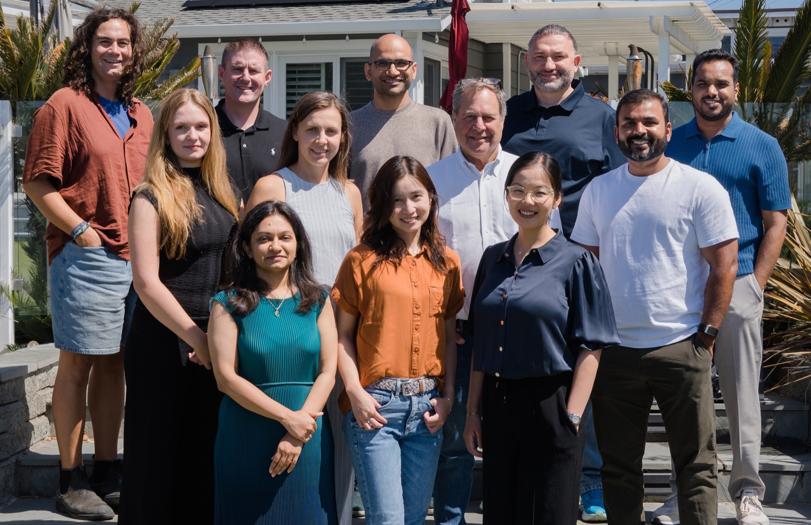 The Worktrace team gathered outside together.